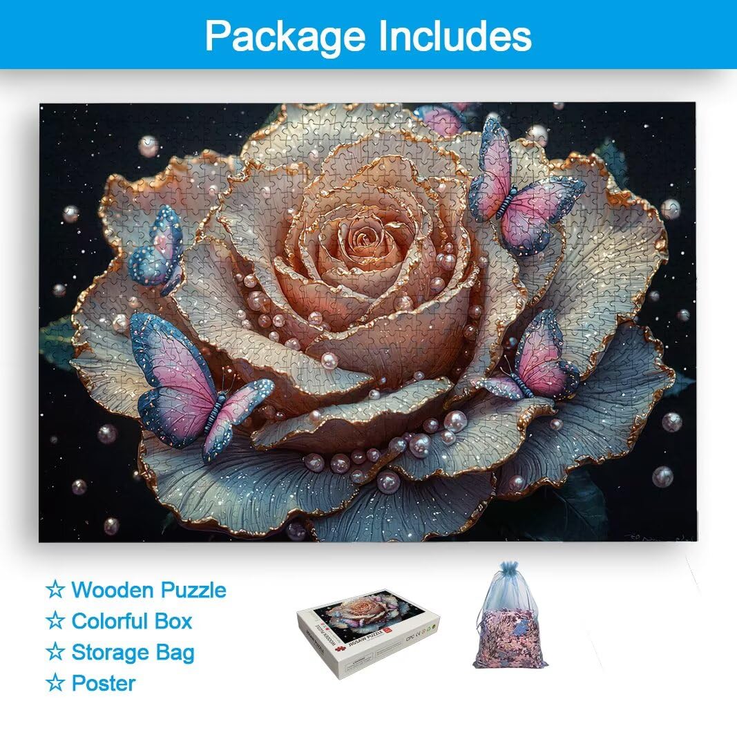 Różowa Puzzle 2000 sztuk dla dorosłych Prezent dla kobiet/mężczyzn -2347
