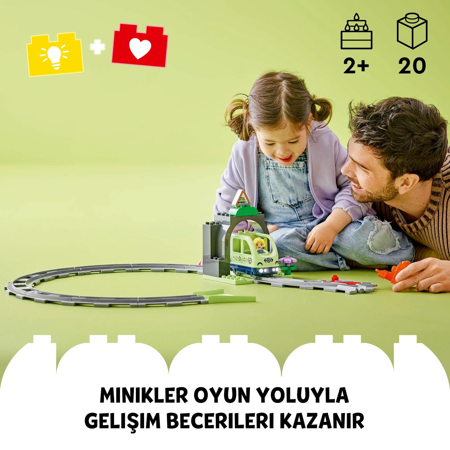 LEGO DUPLO Town Tren Tüneli ve Rayları Ek Macera Seti 10425