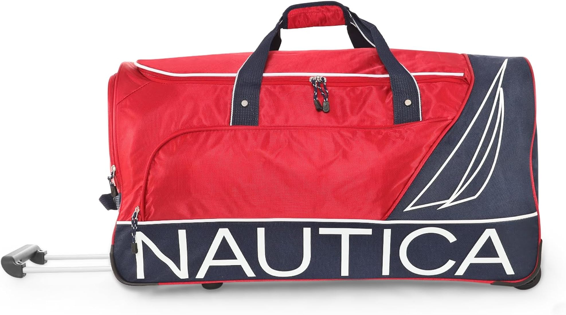 Nautica 2 Wheel Duffle Trolley Bag | Travel Luggage for Men & Women | Duffle Trolley Bag for Travel | Stylish Polyster Trolley Bag