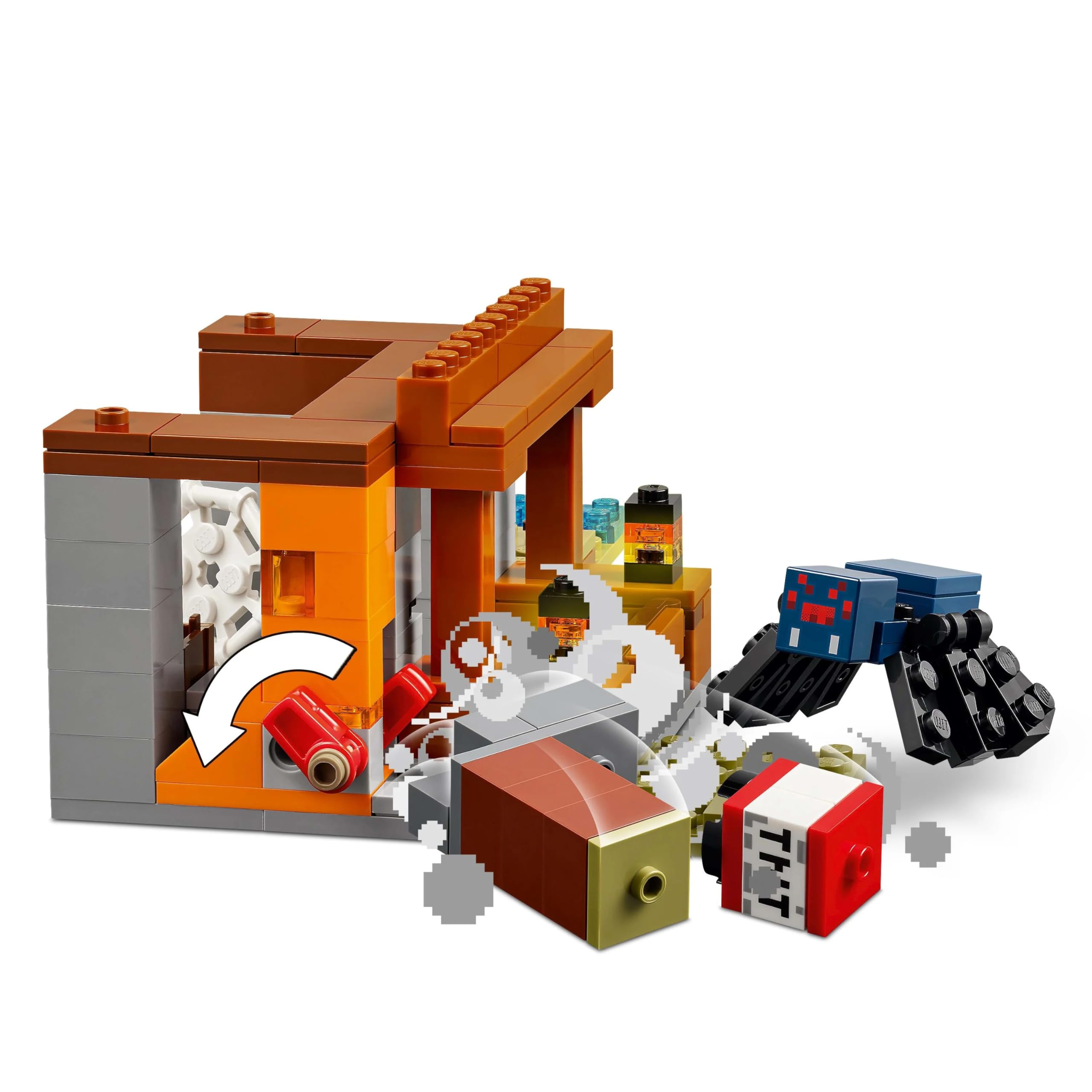 LEGO Minecraft Wyprawa do pancernikowej kopalni 21269 | zestaw Minecraft, zestaw ze zwierzętami, prezent dla fana Minecrafta 8+, 247 elementów