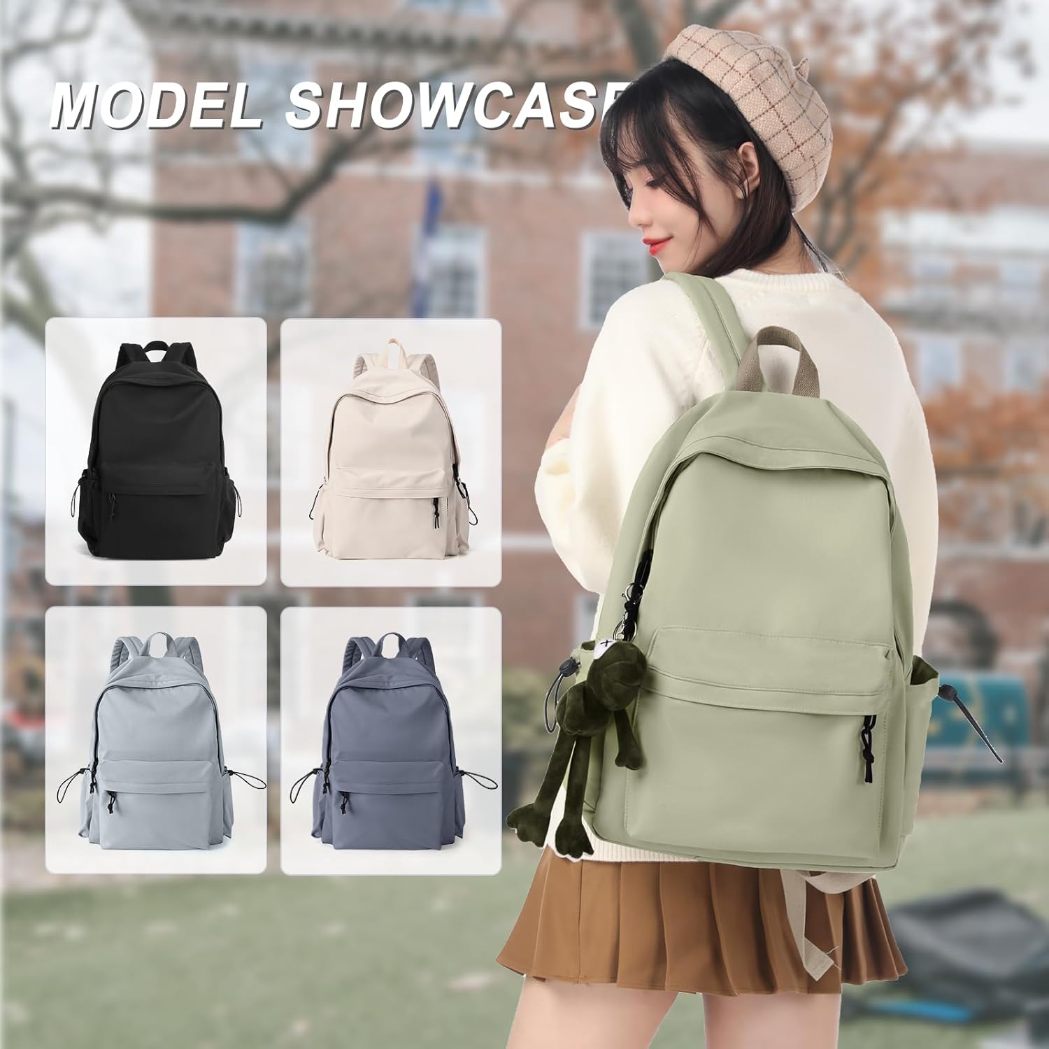 School Backpack For Girls Boys High Middle school college Backpack Bookbag Cute Aesthetic Backpacks Lightweight Bag Waterproof Work Gym Casual Daypack Backpacks For Men Women - Image 7