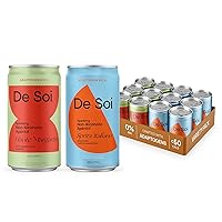 Vista 12 de De Soi Golden Hour Mocktails NA Drinks 8 onzas líquidas (paquete de 12) - Bebida adaptógena, bebida espumosa con botánicos calmantes, bebidas sin