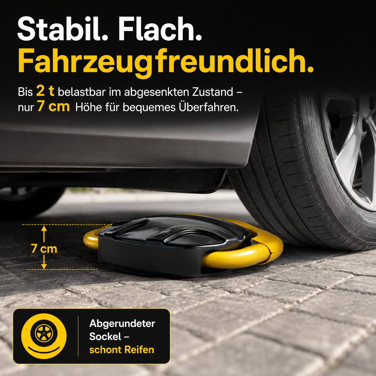 Barrière de parking électrique anti-collision 180° avec télécommande, étanche et pliable, jaune