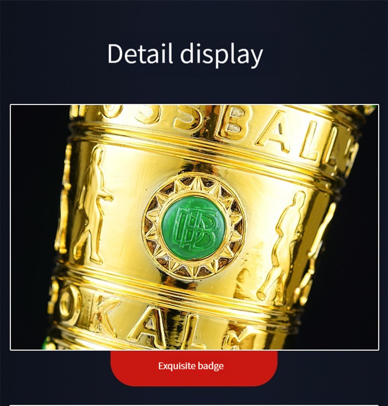 FußballTrophäe Meisterschaft Trophäe Individuelle Trophäe Club Fußball Geschenke Fan Memorials Collectibles
