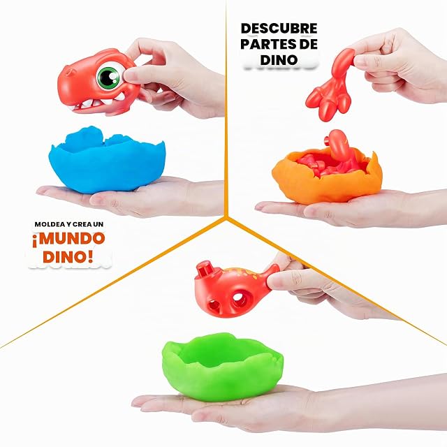 Foto 3 de 7 de Smashers Junior Dino Dig Small Egg, Raptor, by ZURU 12+ Surprises, Dinosaur Preschool Toys, Build Construct…