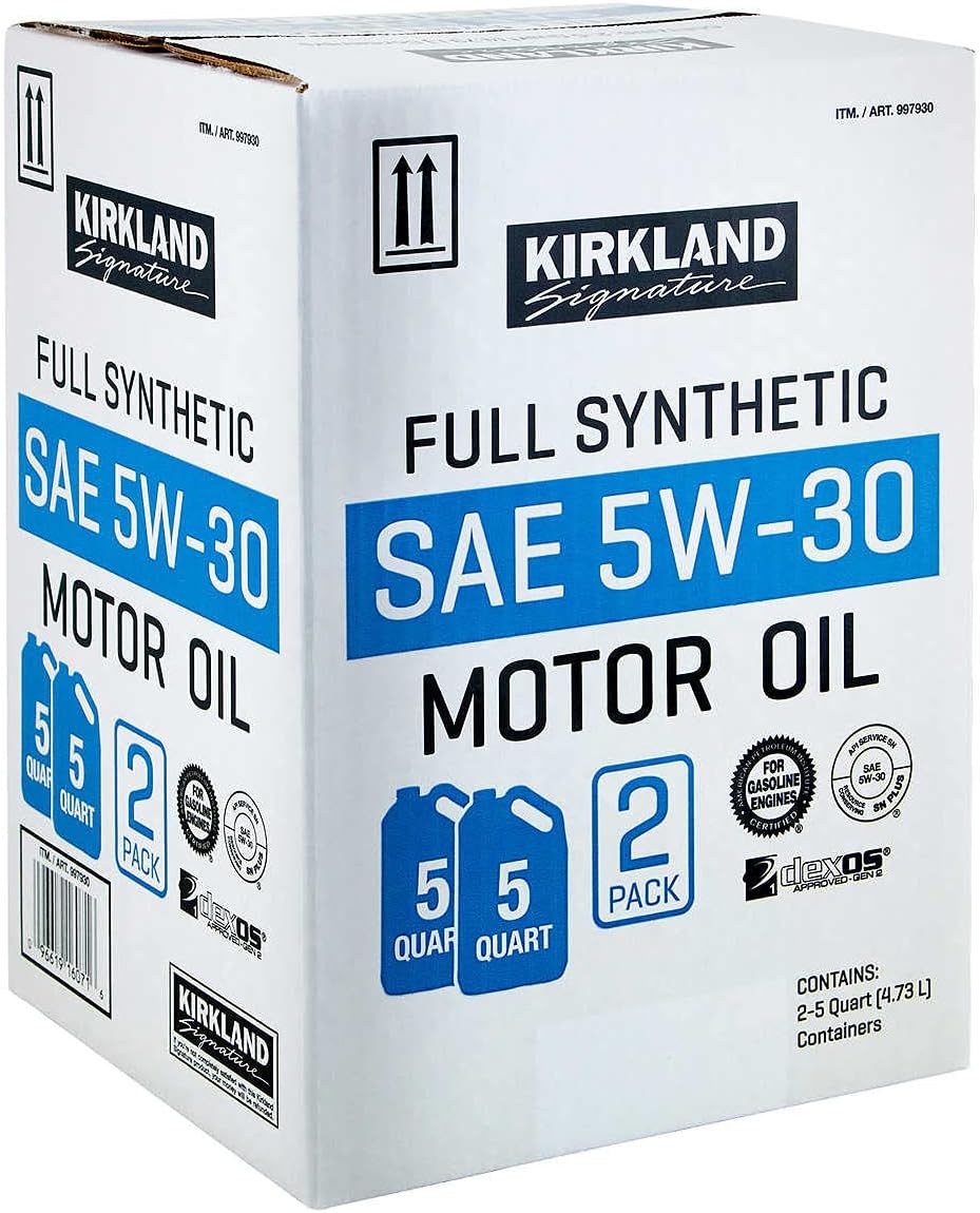 KIRKLAND SIGNATURE Full Synthetic SAE 5W-30 Motor Oil 5 Quart | 2 Pack