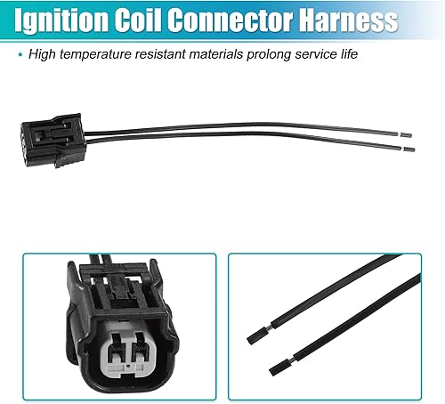 Miniatura 5 de uxcell Conector del sensor de temperatura del refrigerante Pigtail No.04320SAAA00 para Honda Accord 2008-2017 2pin