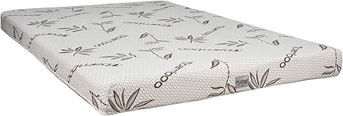 RecPro Colchón de espuma viscoelástica de 6 pulgadas con infusión de gel con tecnología de bambú para cama de caravana, muebles de caravana (32 x 75