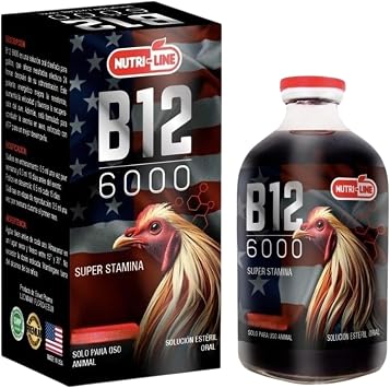B12 6000 Poultry Supplement for Roosters - Nutri-Line 100 ml - for Animal use only