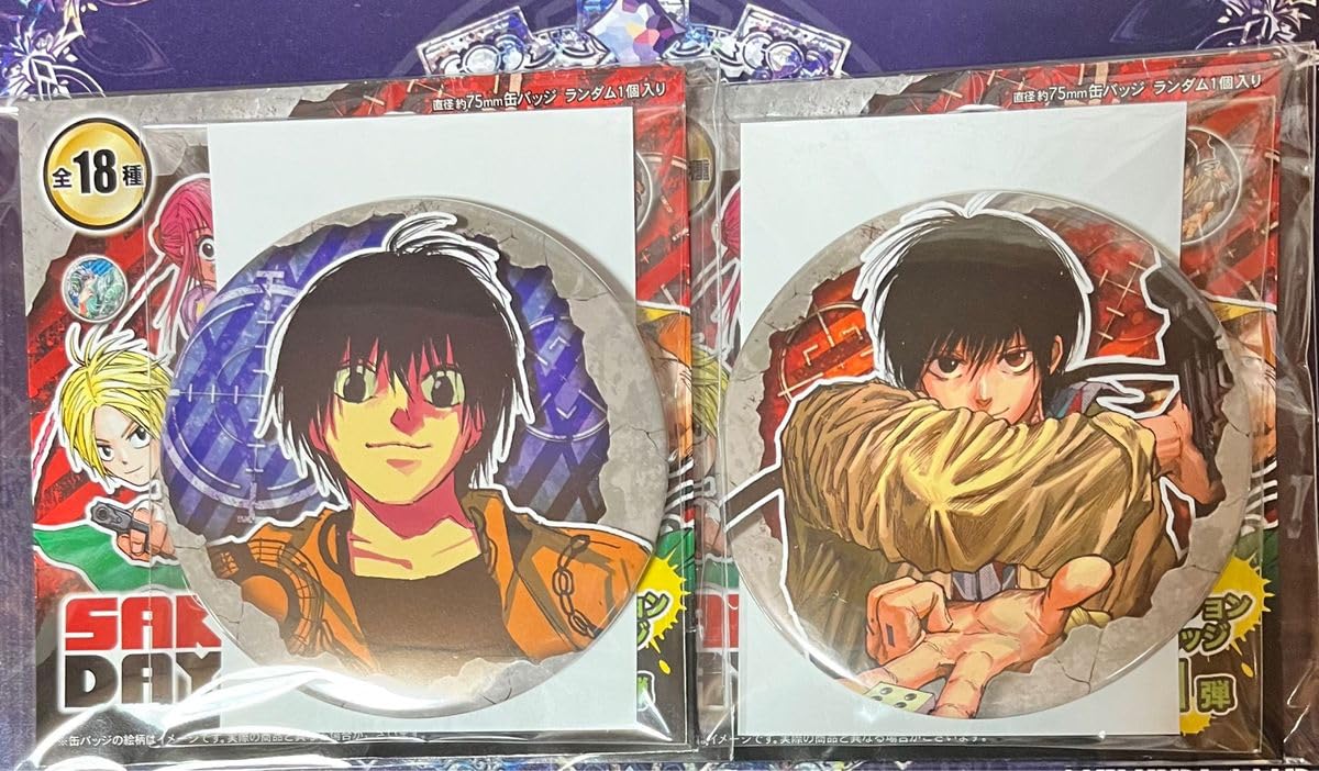 SAKAMOTODAYS 南雲 中華街ミッション 箔押し缶バッジ 特典 カード SAKAMOTODAYS 南雲 中華街ミッション 箔押し缶バッジ 特典
