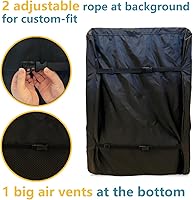 Vista 5 de Bitubi Funda para refrigerador de bebidas, cubierta para refrigerador al aire libre, impermeable, a prueba de polvo, a prueba de sol, 20 pulgadas