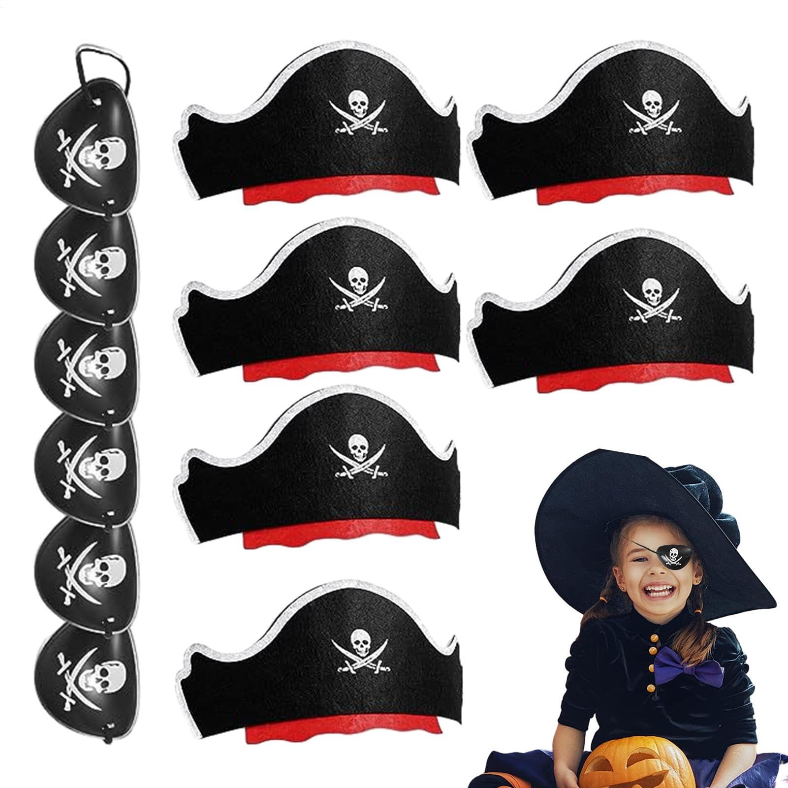 Pirate Theme Party Supplies Pirate Eye Patches, Inflatable Sabers, Hats