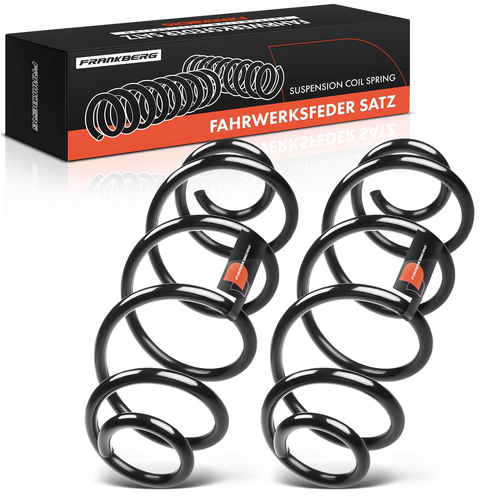 Frankberg 2 muelles de suspensión para eje trasero 5102S5 | Compatible con: 207 SW WK, 207 CC WD