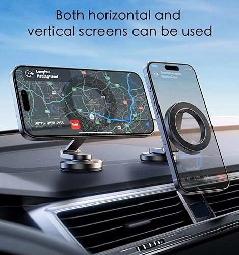 Miniatura 2 de JUHOO Soporte magnético giratorio y retráctil, compatible con iPhone 15, 14, 13, 12, Pro, Mini, MagSafe