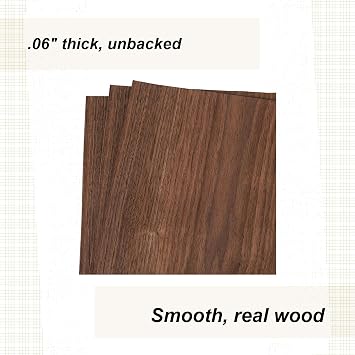 Walnut Veneer 12 X 12, 3-Piece