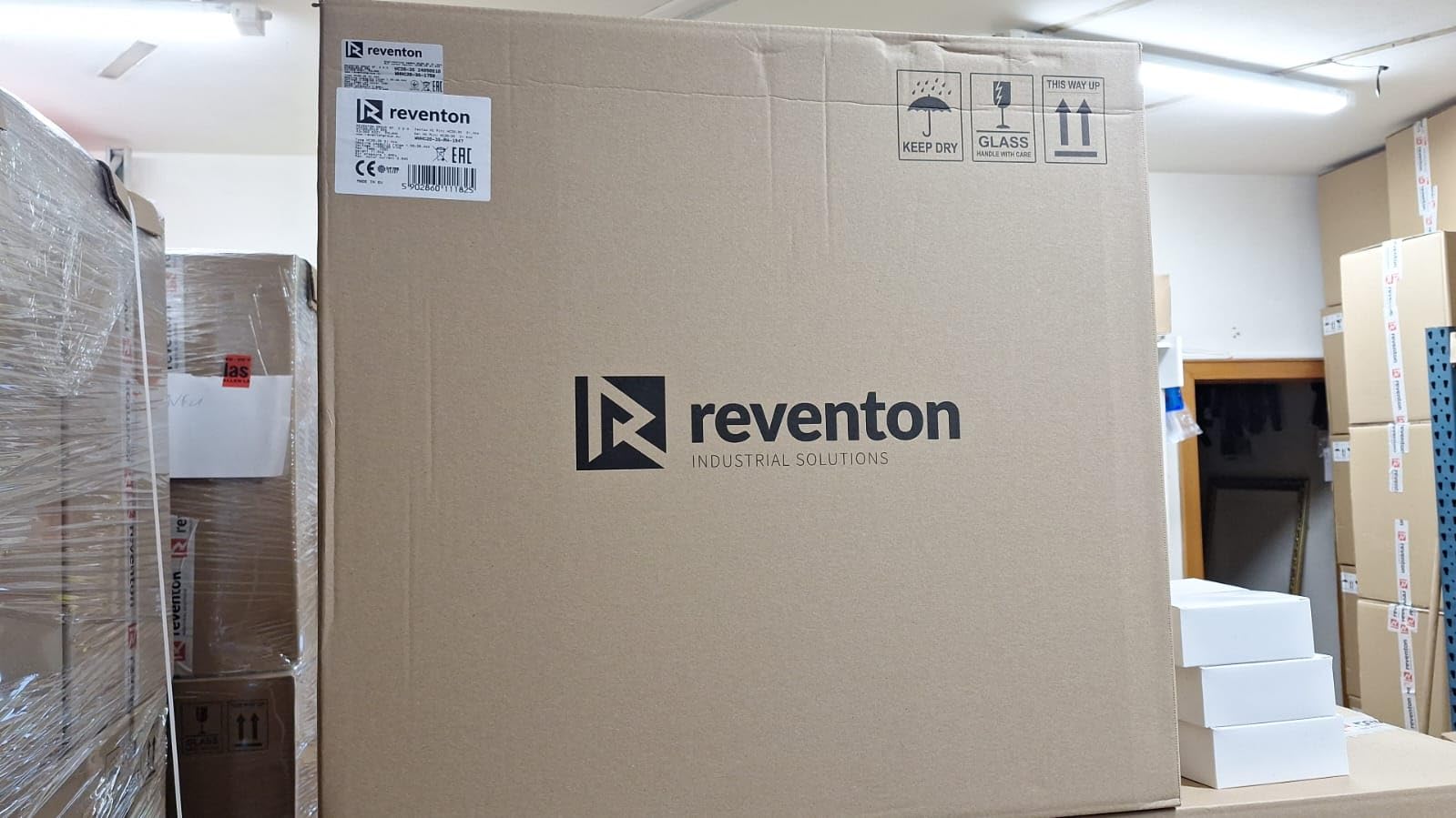Reventon CV Lucht Heater SET met bevestigingsbeugel en thermostaat - 22KW indirect gestookte heater