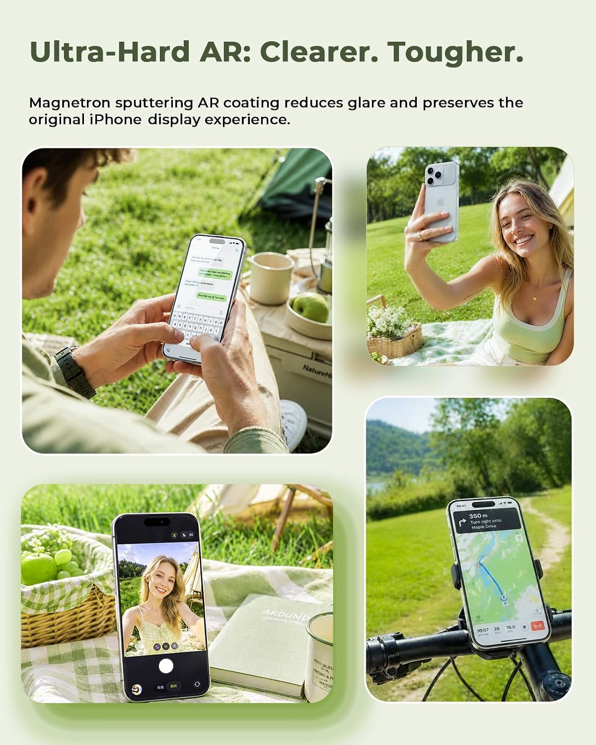 ruwa Screen Protector for iPhone 17 Pro [3-Pack] [6.3 Inch] Display Tempered Glass Film with Easy Installation Frame, Ultra HD, 9H Hardness, Scratch Resistant, Case Friendly, Full Coverage