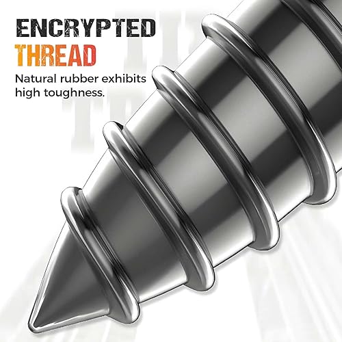 Miniatura 2 de Kruggo Clavos de reparación de neumáticos al vacío, tornillos de goma, kits de reparación de neumáticos con 2 tamaños, destornillador y caja de