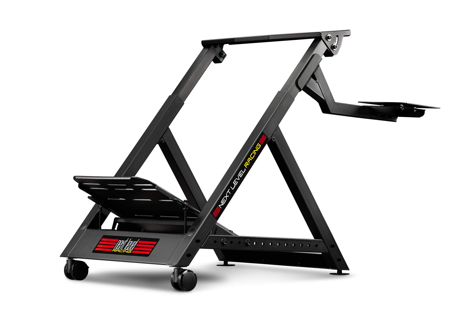 Next Level Racing Wheel Stand DD for direct drive bases including Fanatec, Moza Racing, Simucube, Logitech G Pro and Simagic. Upgradeable to full cockpit with GTSeat add-on (not included)