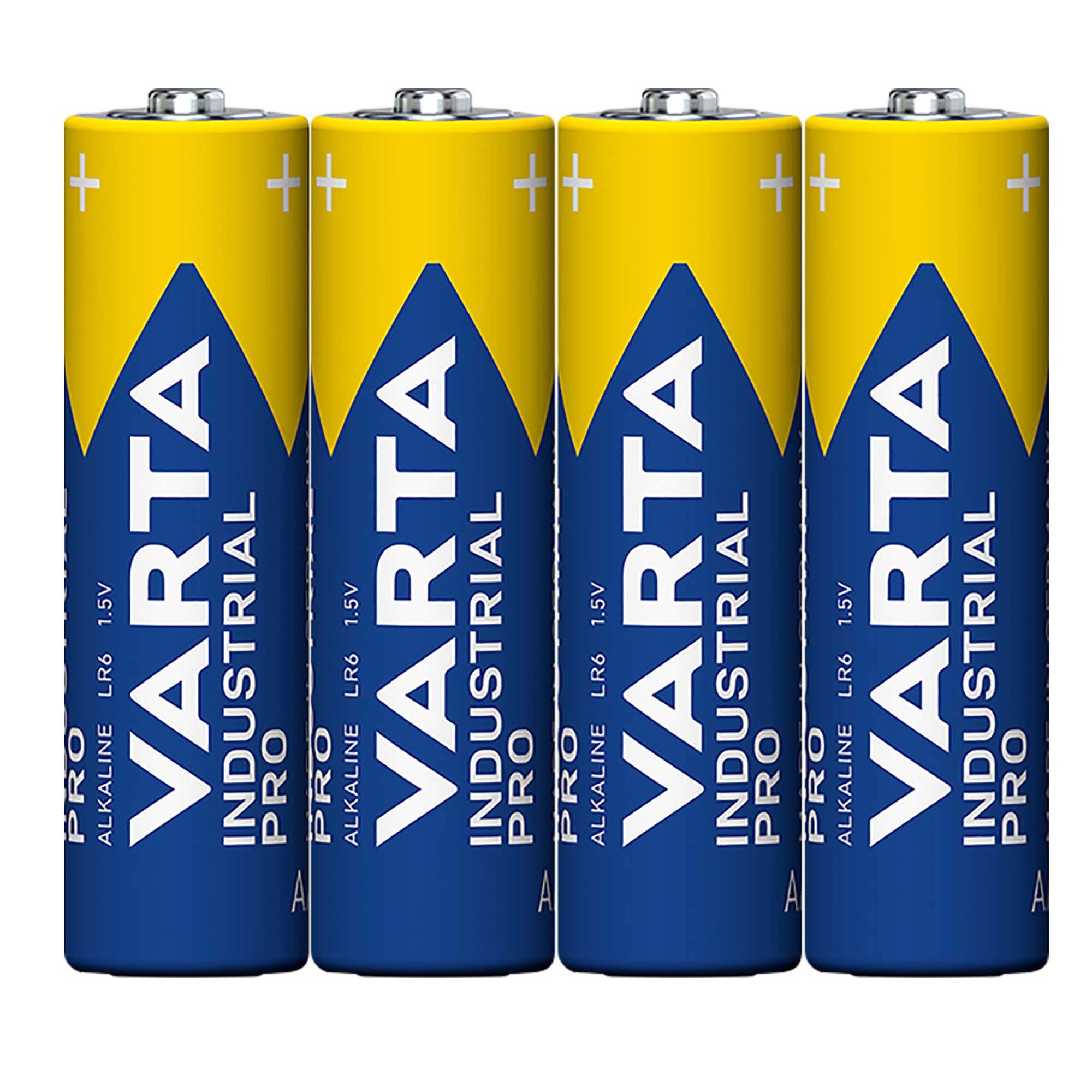 Varta Lot de 100 piles alcalines Varta 04006 Mignon AA LR06 1,5 V Industrial Shrinkwrap