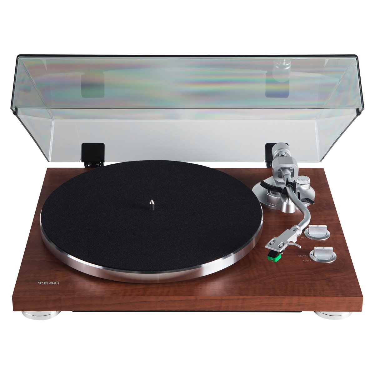 Amazon.com: Teac TN-350-WA Walnut 2-Speed Belt Drive Analog 
