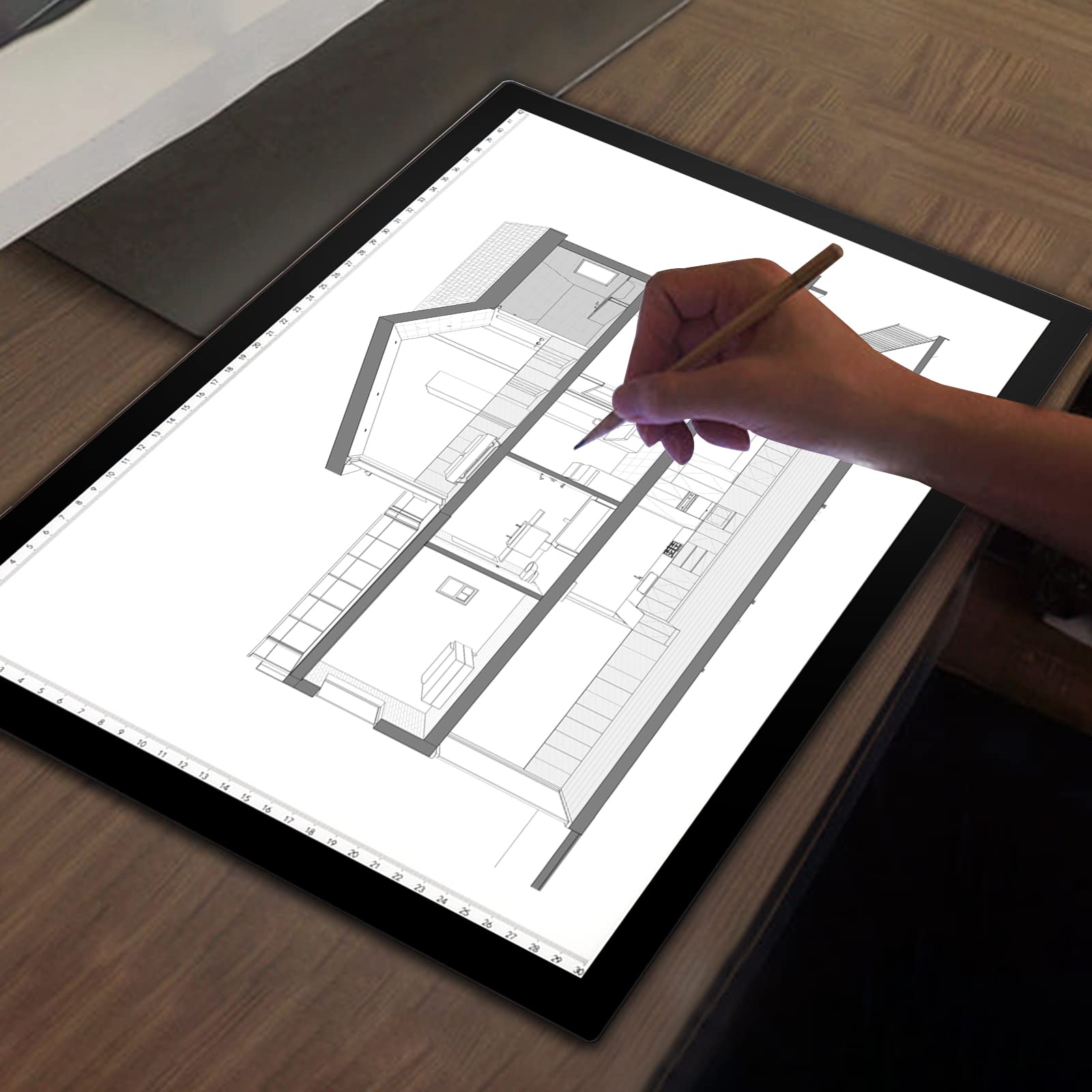 Tablette Lumineuse A3 MINGYI - Luminosité LED Réglable, Contrôle Tactile - Pour Dessin, Calligraphie, Loisirs Créatifs