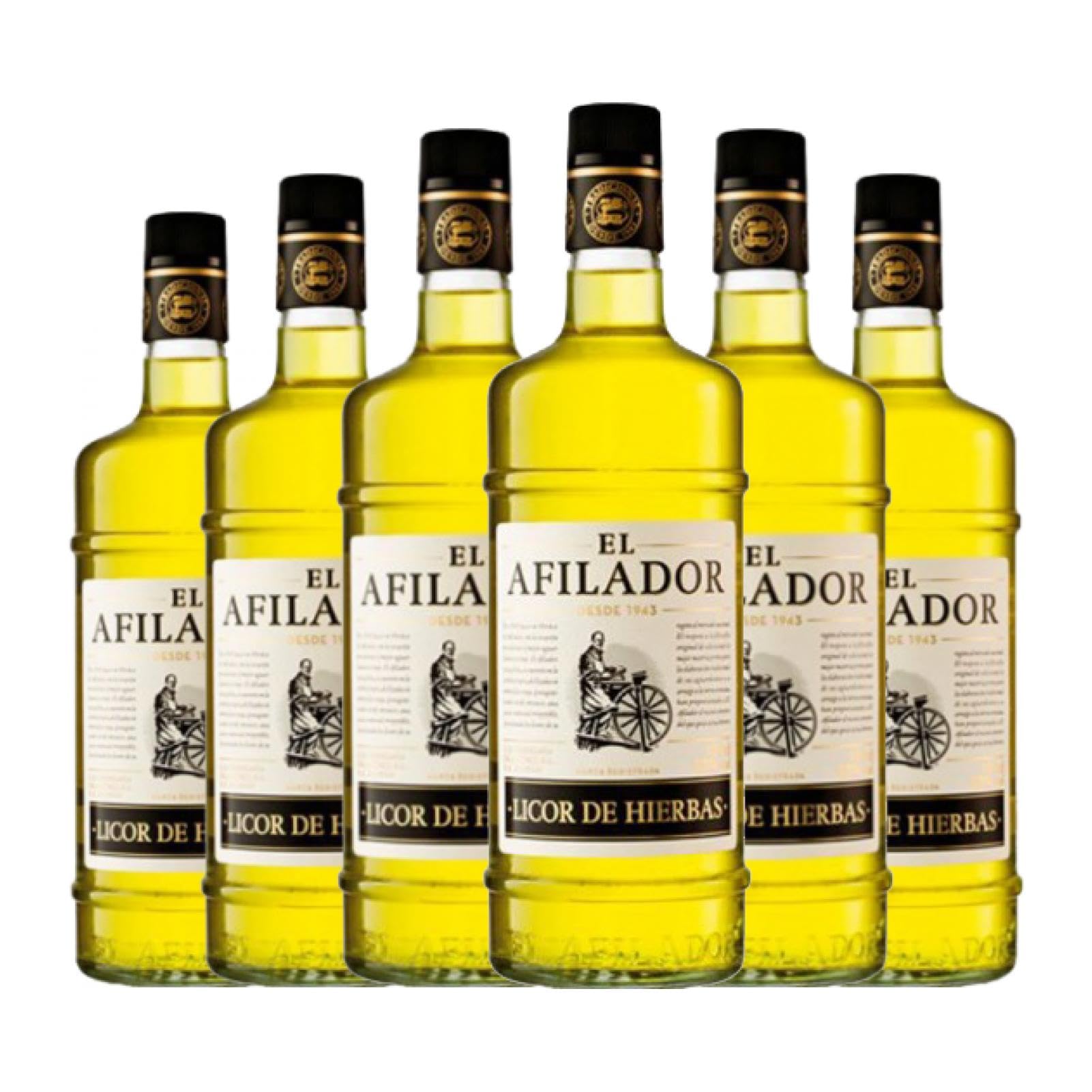 Licor de hierbas El Afilador El Afilador Botella Misil 1 L (Caja de 6 Botella Misil de 1 L)