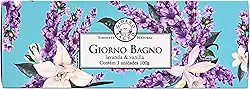 Kit de Sabonete em Barra Para Mãos e Corpo, Lavanda e Vanilla, Giorno Bagno, 3 X 100 g, Azul