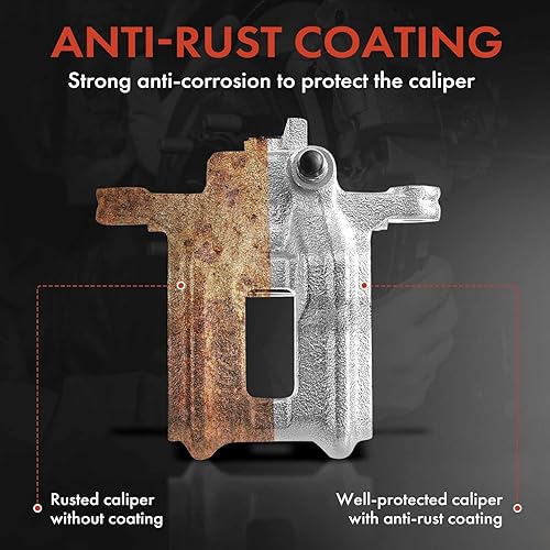 Miniatura 6 de A-Premium Pinza de freno de disco sin soporte compatible con modelos Audi y Volkswagen seleccionados - TT 2000-2006, Beetle 2000-2008, para Golf