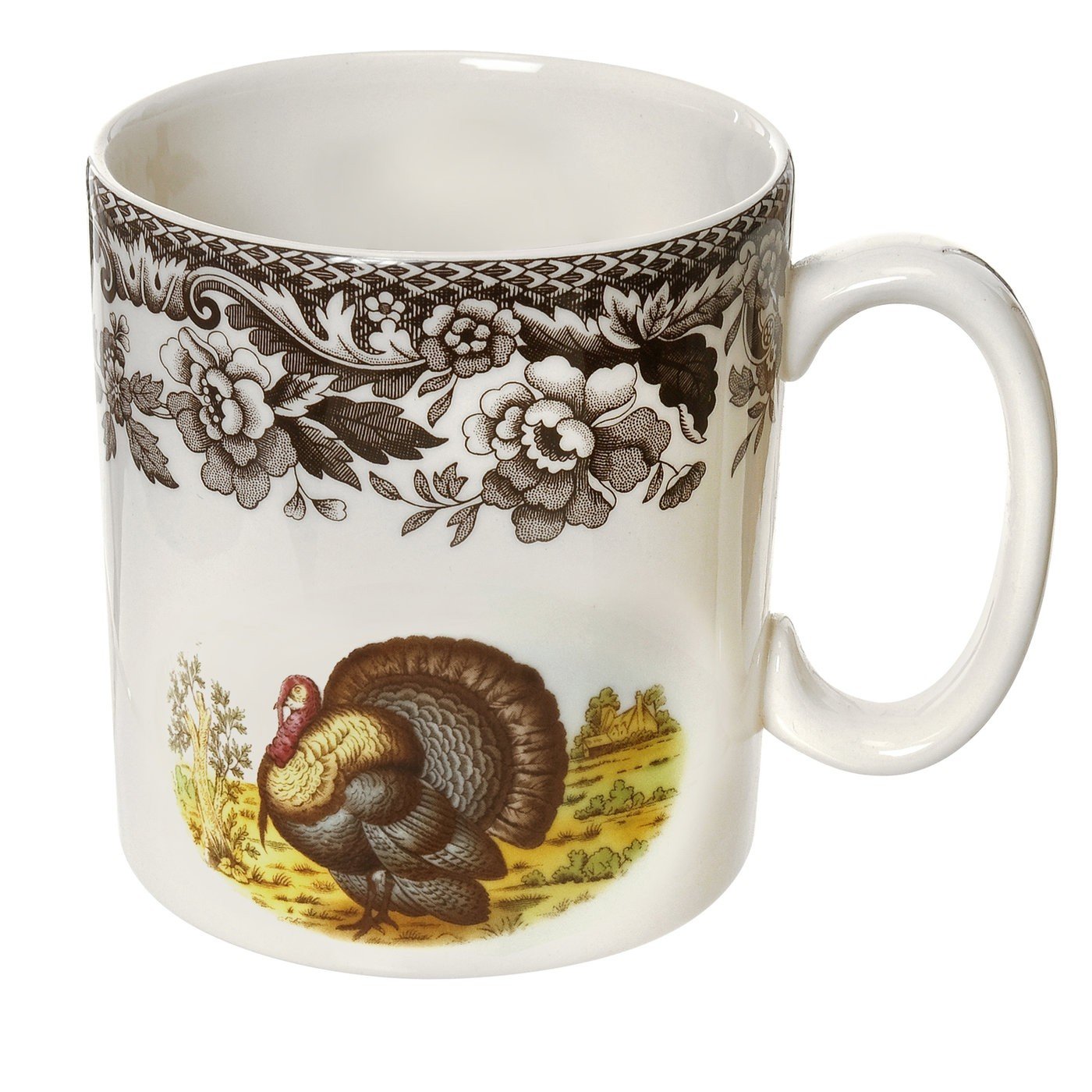Amazon.com | Spode Woodland 9oz Mug - Turkey, Porcelain Coffee