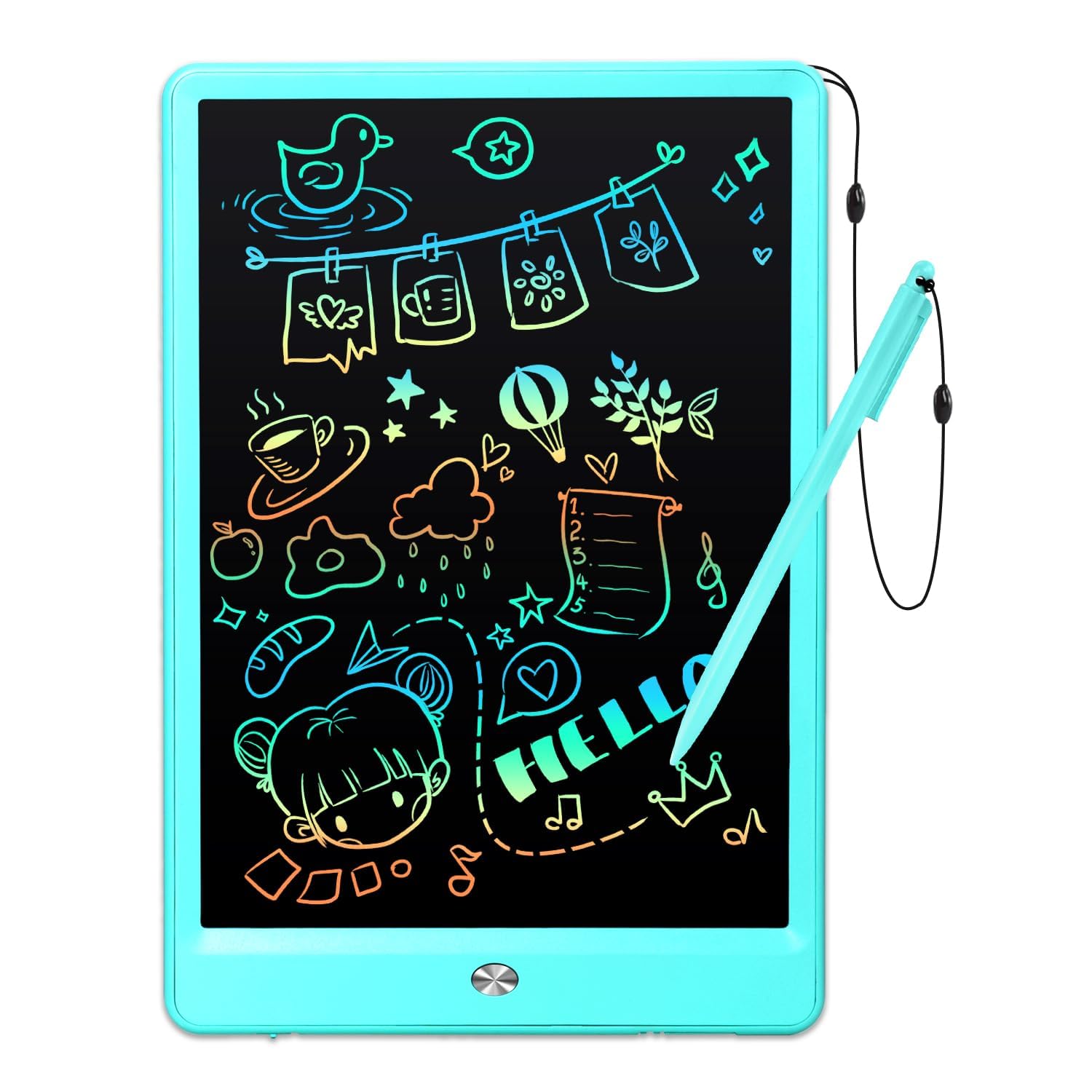 EooCoo Drawing Board, 10 Inch LCD Writing Tablet, Electronic Drawing Tablet, 2 Year Old Boy Birthday Gift, Kids Toys, Drawing Pad Toys for Girls, Educational Toys for Ages 3-6, Travel Games-image-32