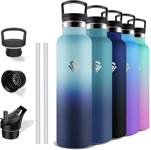 Gourde Isotherme 1L Grsta - Anti-Fuite, Double Isolation, Inox 18/8