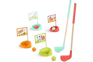B. toys Wooden Golf Set for Backyard