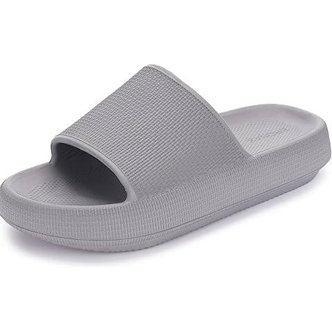 BRONAX Pillow Slippers for Women and Men | House Slides Shower Sandals | Cushioned Thick Sole