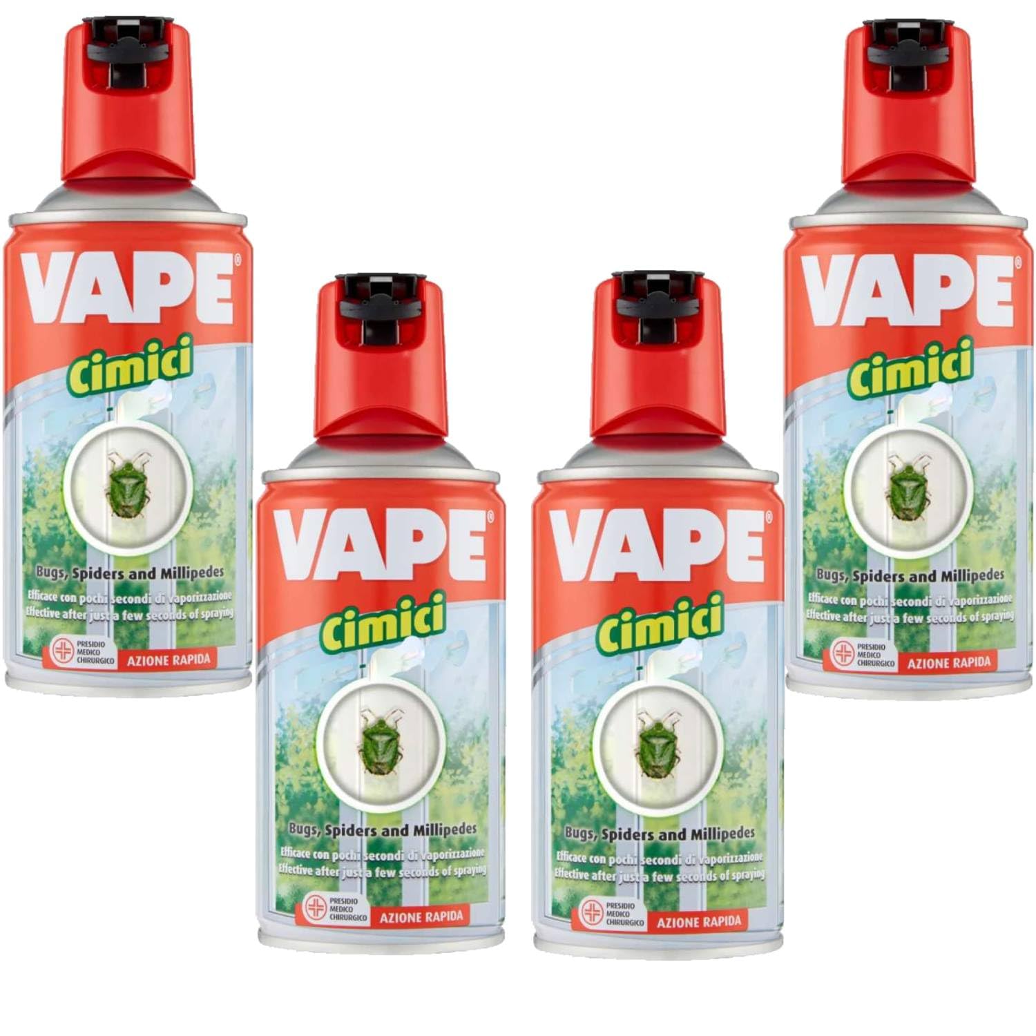 Vape Insetticida Repellente Spray Anti Zanzare, Vespe e Cimici (Vape Spray Cimici, 4)