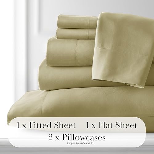 Miniatura 7 de Ropa de cama fina Southshore Aspen Springs, 6 piezas, juego de sábanas con bolsillo extra profundo de 21 pulgadas