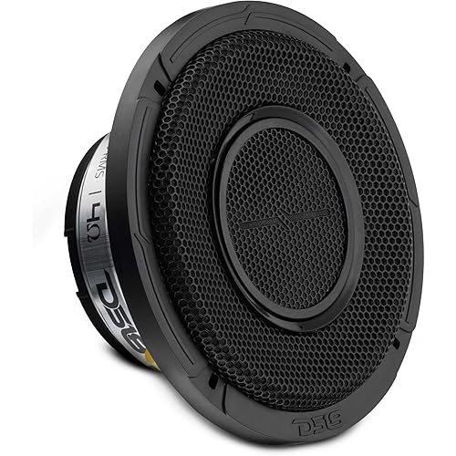 DS18 PRO-HY6.4MSL 6.5" Shallow Hybrid Mid-Range Car Audio Loudspeaker with Built-in Driver and Grill Included 300W Max 150W RMS 4 Ohms (1 Speaker)