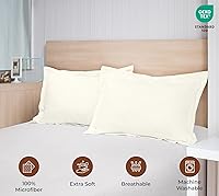 Vista 121 de Royale Linens Paquete de 2 fundas de almohada de tamaño estándar de 20 x 26 pulgadas, microfibra 1800, fundas de almohada de cama, resistentes a