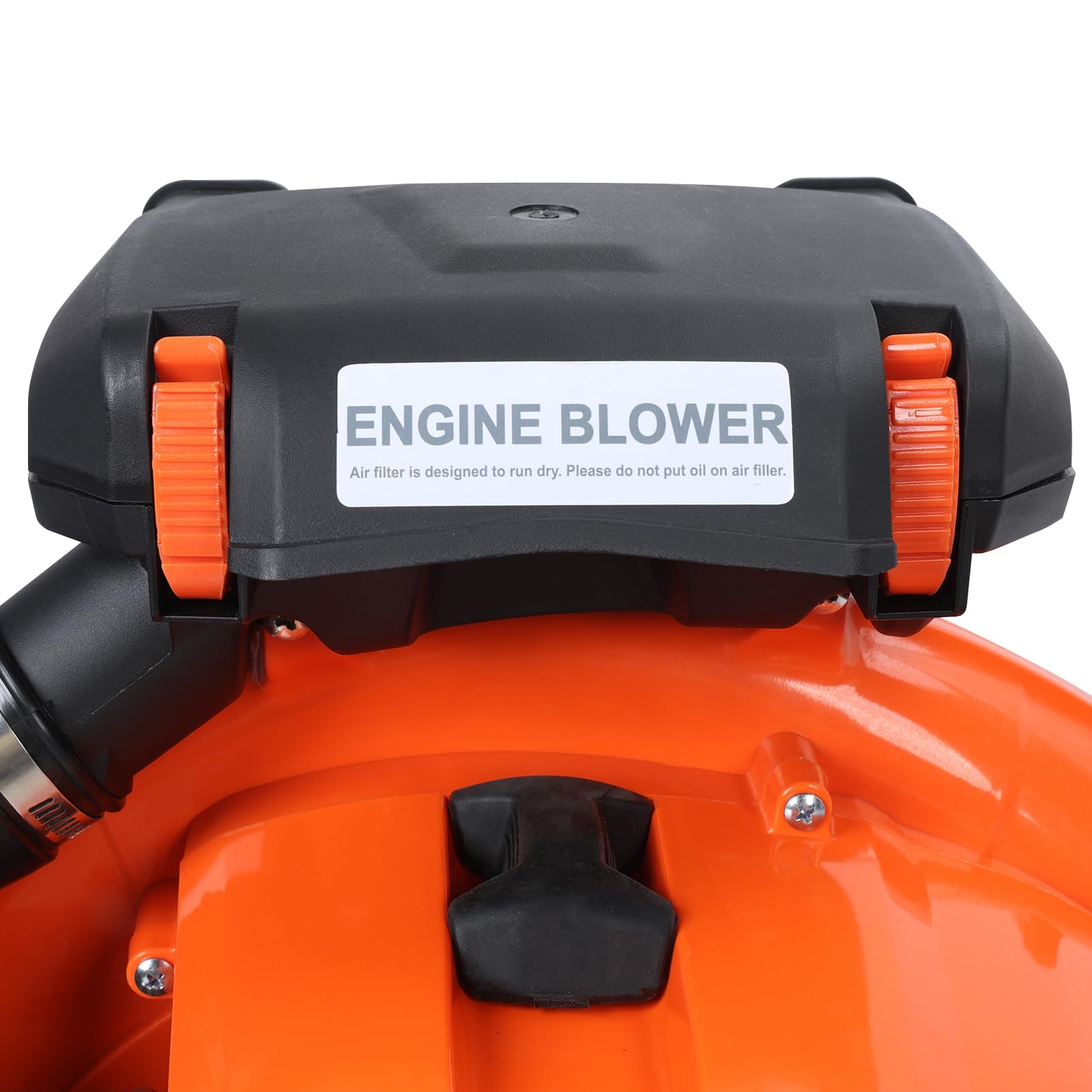 Soffiatore per foglie a zaino, 80 cc alimentato a gas con flusso d'aria 900 CFM, ventilatore professionale a zaino per la cura del prato, soffiatore per foglie per pulizia del cortile e uso