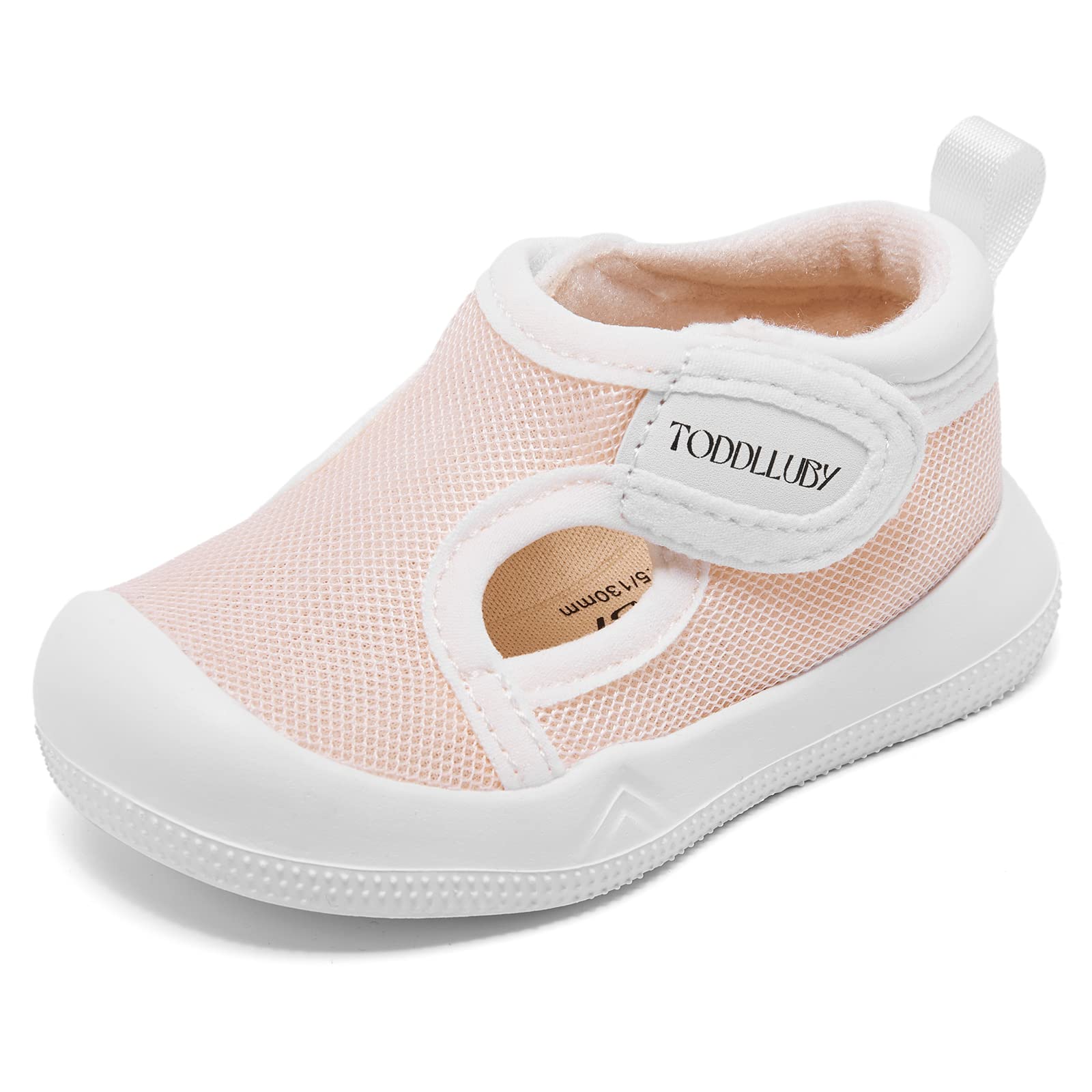 Baby Boys Girls Walking Shoes Infant Lightweight First Walker Shoes  Breathable Non-Slip Hook and Loop Sneakers 12 18 24 Months