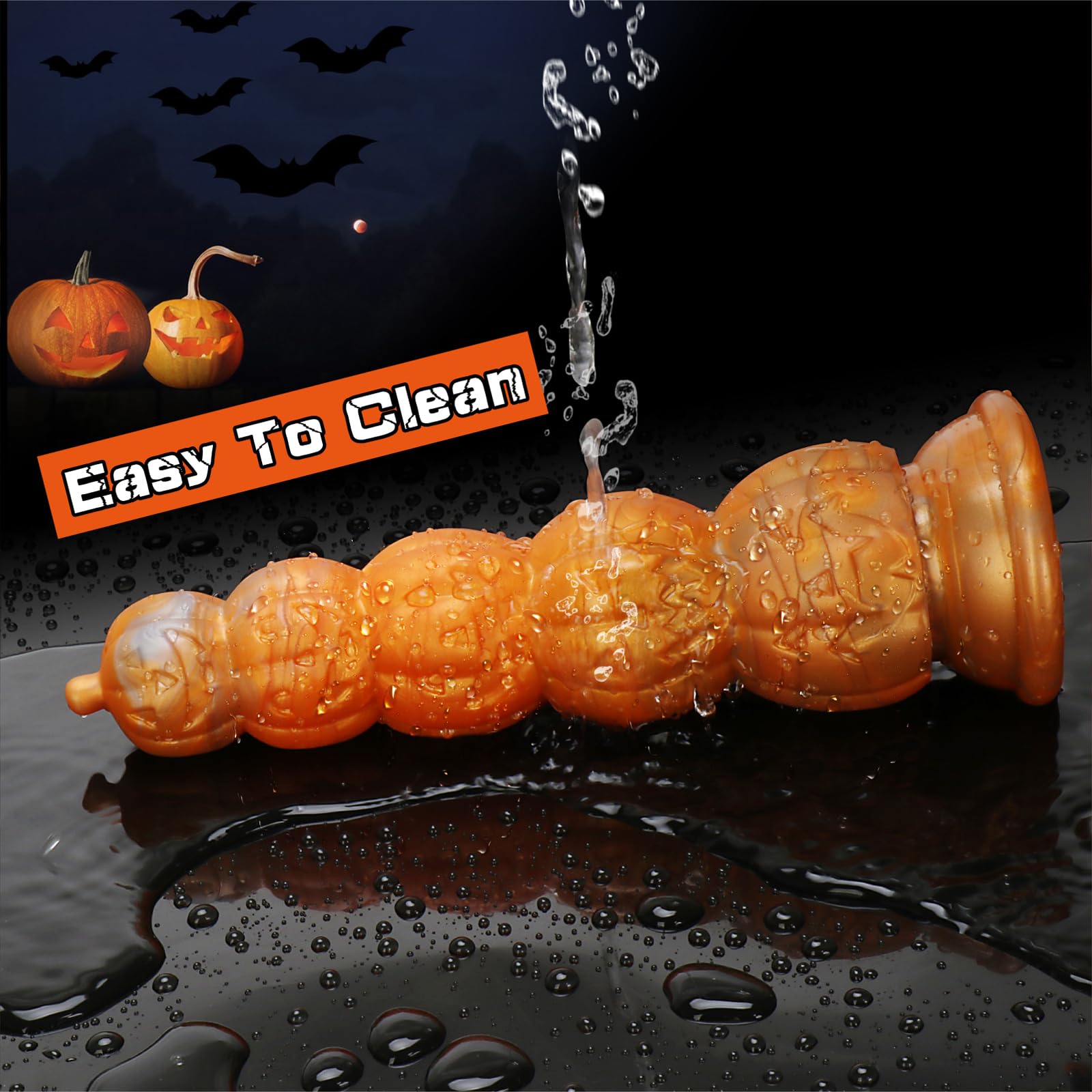 Fantasy Monster Dildo, Anal Dildos Anal Beads for Men, 7.87 Inch Silicone Knot Dildo with Suction Cup, Realistic Dildos for Women, Soft Fat Ribbed G Spot Prostate Fake Penis, Adult Sex Toys: 7.87 Inch Big Pumpkin Dildo
