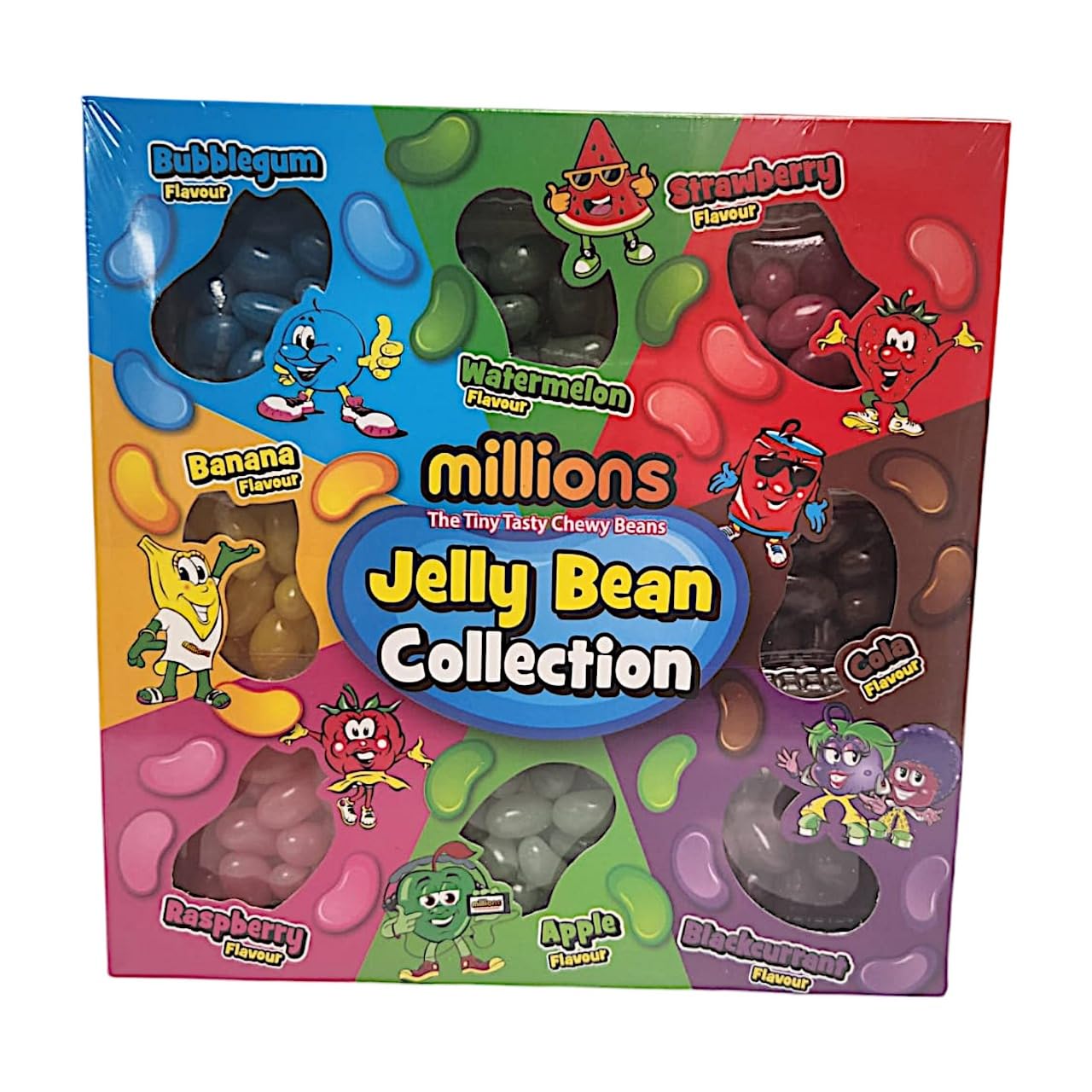 The Tiny Tasty Chewy Jelly Bean Collection Assorted Fruits & Cola Flavours 200g Pack for Kids & Adults (Single Pack)