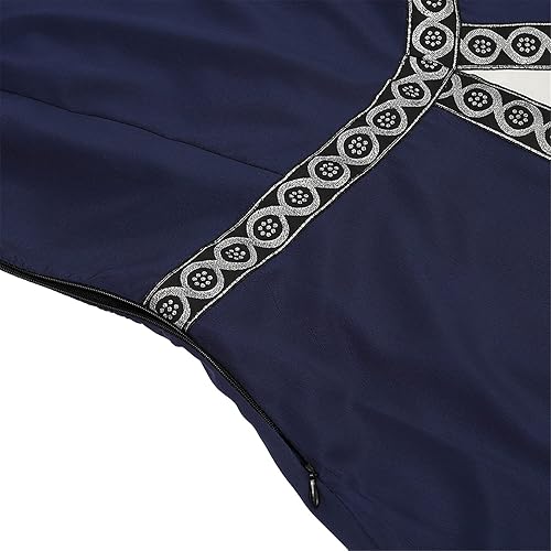 Miniatura 6 de Zhitunemi Vestido renacentista para mujer, disfraz medieval de Halloween, vestido gótico para feria