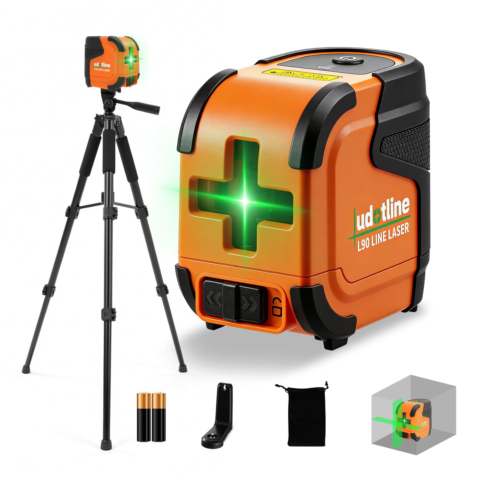 Ludotline L90 Pocket Green Laser Level, Self Leveling Cross Line