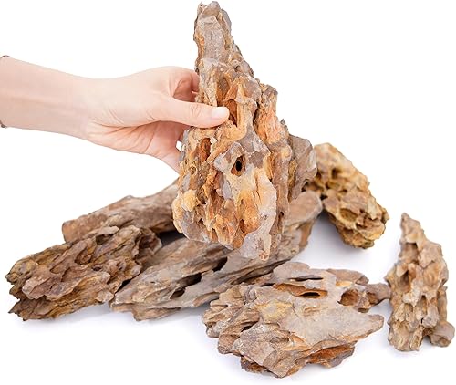 Miniatura 5 de Piedra de dragón natural de 6 a 8 pulgadas, 6 PIEZAS de rocas de acuario para paisajismo acuático, paisajismo de acuarios, terrarios, decoración de