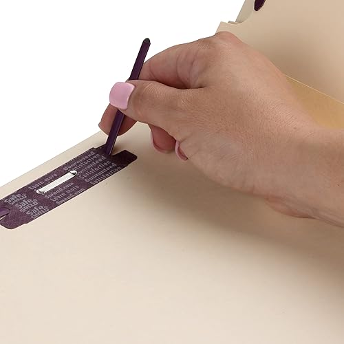 Miniatura 7 de Smead Carpeta de clasificación SuperTab con cierres SafeSHIELD, pestaña de gran tamaño, 2 divisores, expansión de 2 pulgadas, tamaño carta, azul