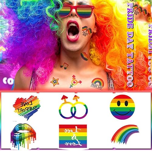 Ddazzling Fun Novelty Glasses Rainbow Printed Eyewear For Party Favors, Funny Photo Booth Props,Gay Pride Gifts (Rainbow 2Pcs) #TOP3