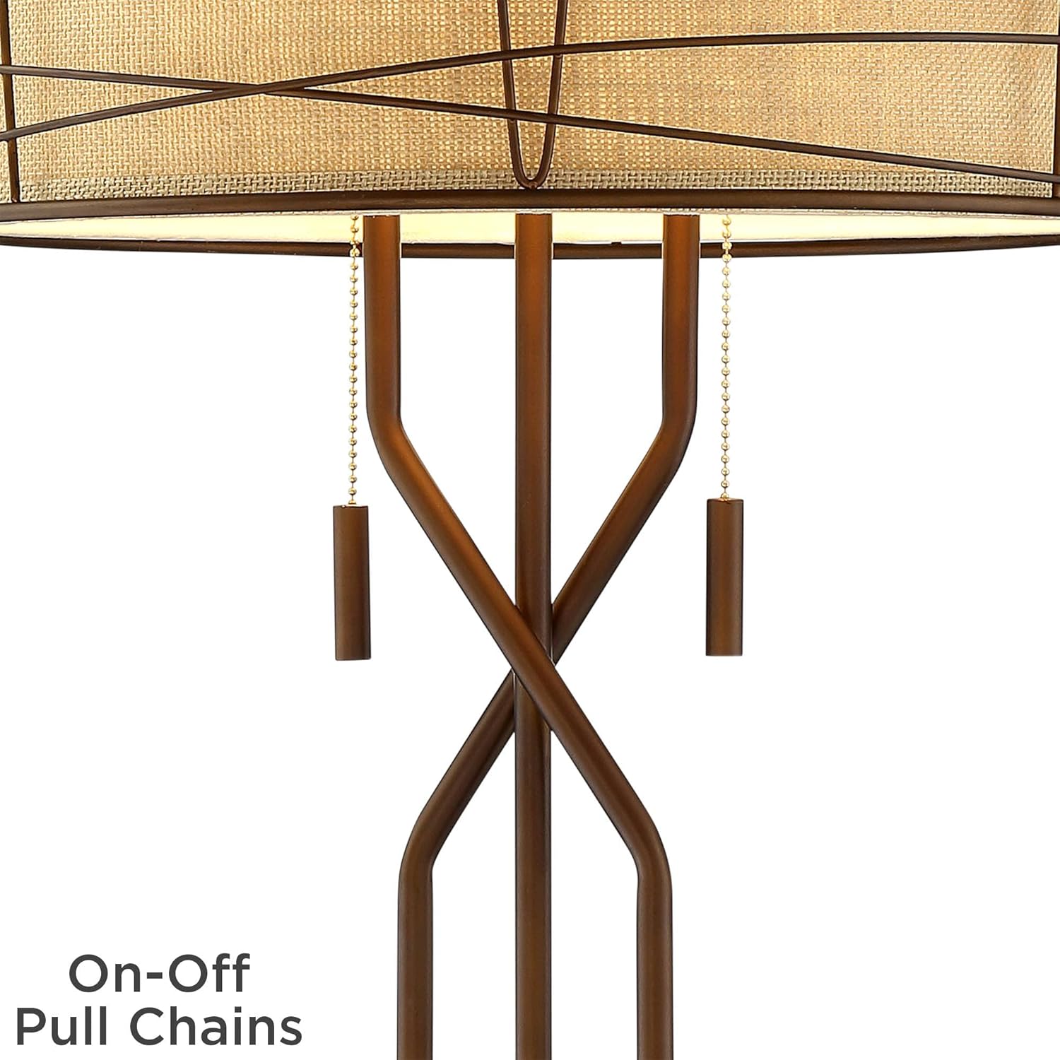 Franklin Iron Works Marlowe Rustic Industrial 3-Way Table Lamp 28 3/4" Tall with USB Charging Port Bronze Metal Double Drum Shade for Bedroom Living Room Nightstand Bedside Night Stand Office Kids