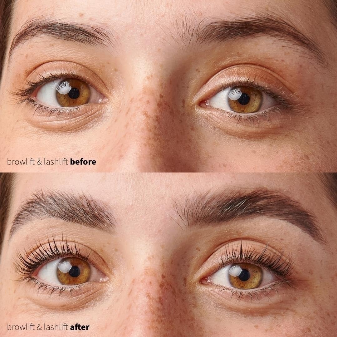 fleeky Augenbrauen & Wimpernlifting Set: Vegan und ohne Tierversuche - Lash & Brow Lifting Kit für natürlichen ausdrucksvollen Wimpernschwung & perfekt gestylte Brows