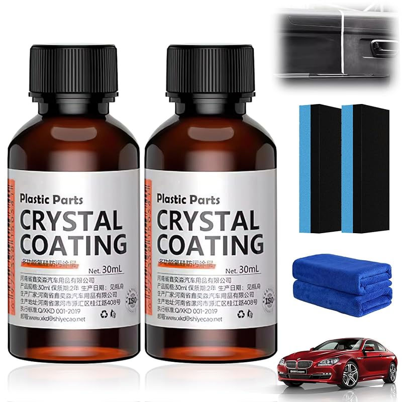 Kit de Revestimento Cristal para Plásticos Automotivos YOUSHEME, Restaurador com Nanorrevestimento, 2PCS-A